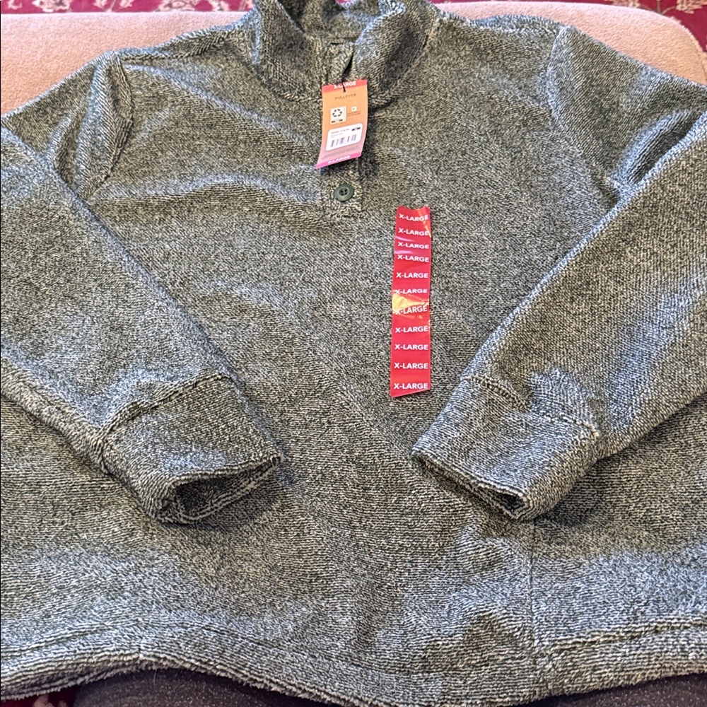 Eddie Bauer Velvety Feel Soft Pullover Jade Green (TD)